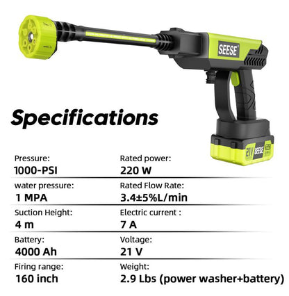 SEESE Cordless Pressure Washer