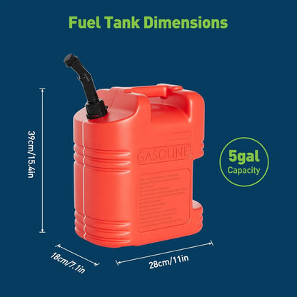 GARVEE 15 Gal Portable Fuel Caddy w/ Pump & 10ft Hose ⛽