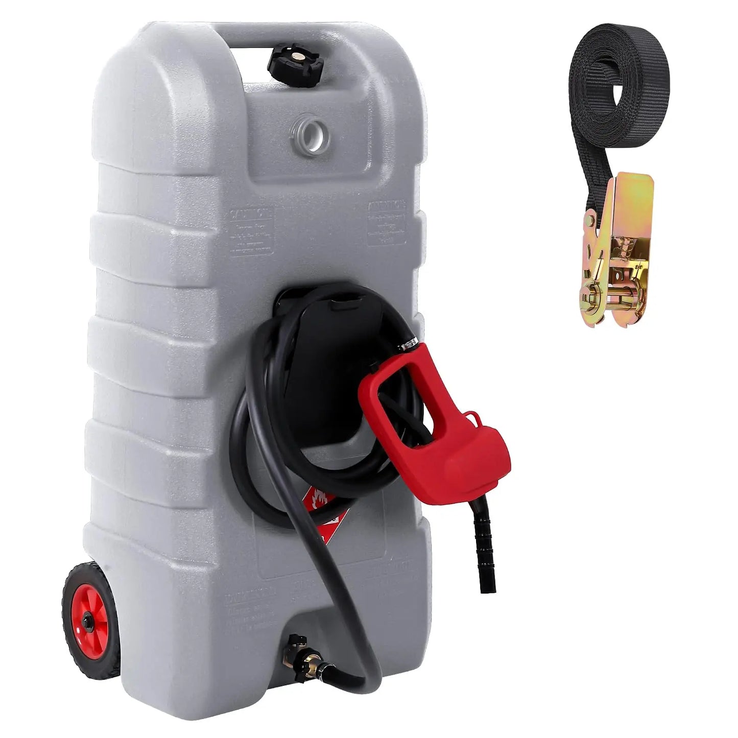 GARVEE 15 Gal Portable Fuel Caddy w/ Pump & 10ft Hose ⛽