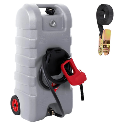 GARVEE 15 Gal Portable Fuel Caddy w/ Pump & 10ft Hose ⛽