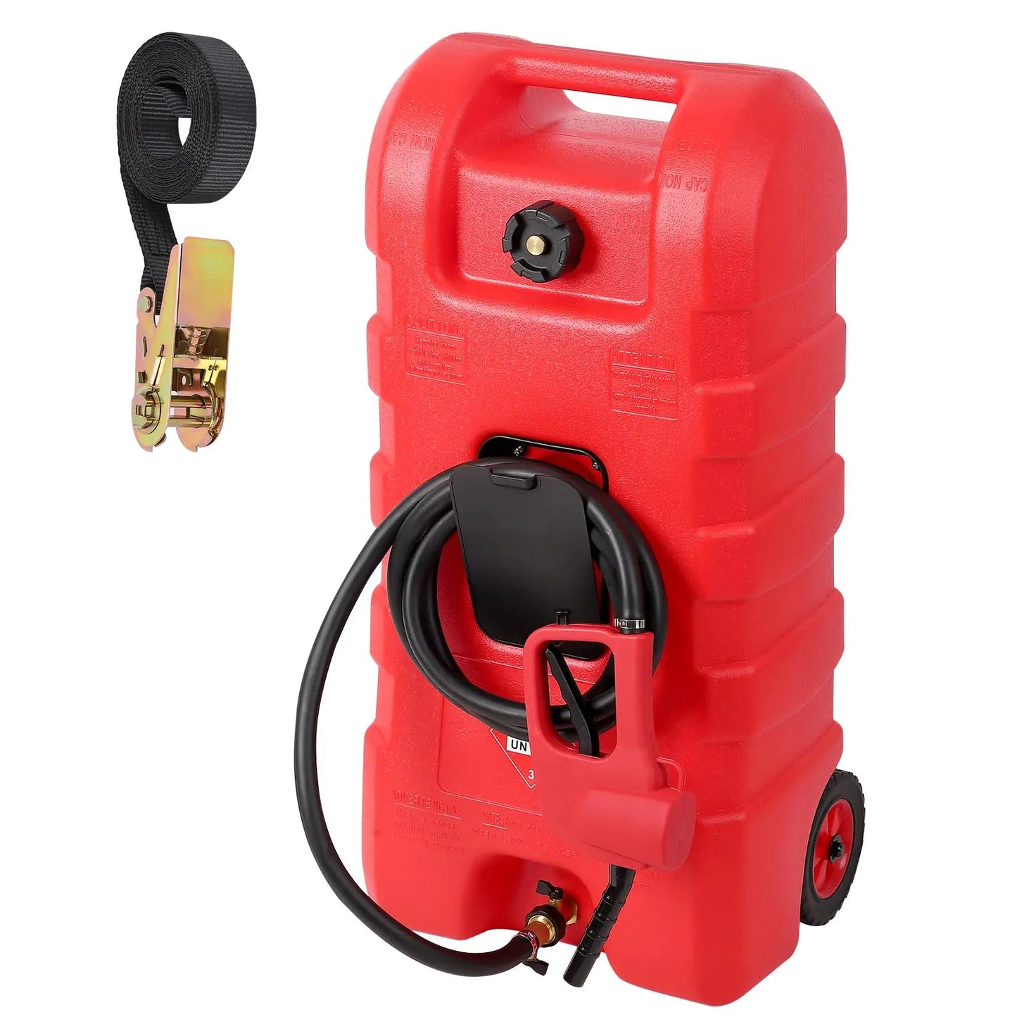 GARVEE 15 Gal Portable Fuel Caddy w/ Pump & 10ft Hose ⛽