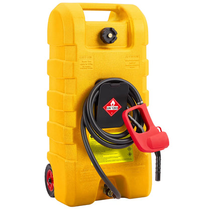 GARVEE 15 Gal Portable Fuel Caddy w/ Pump & 10ft Hose ⛽
