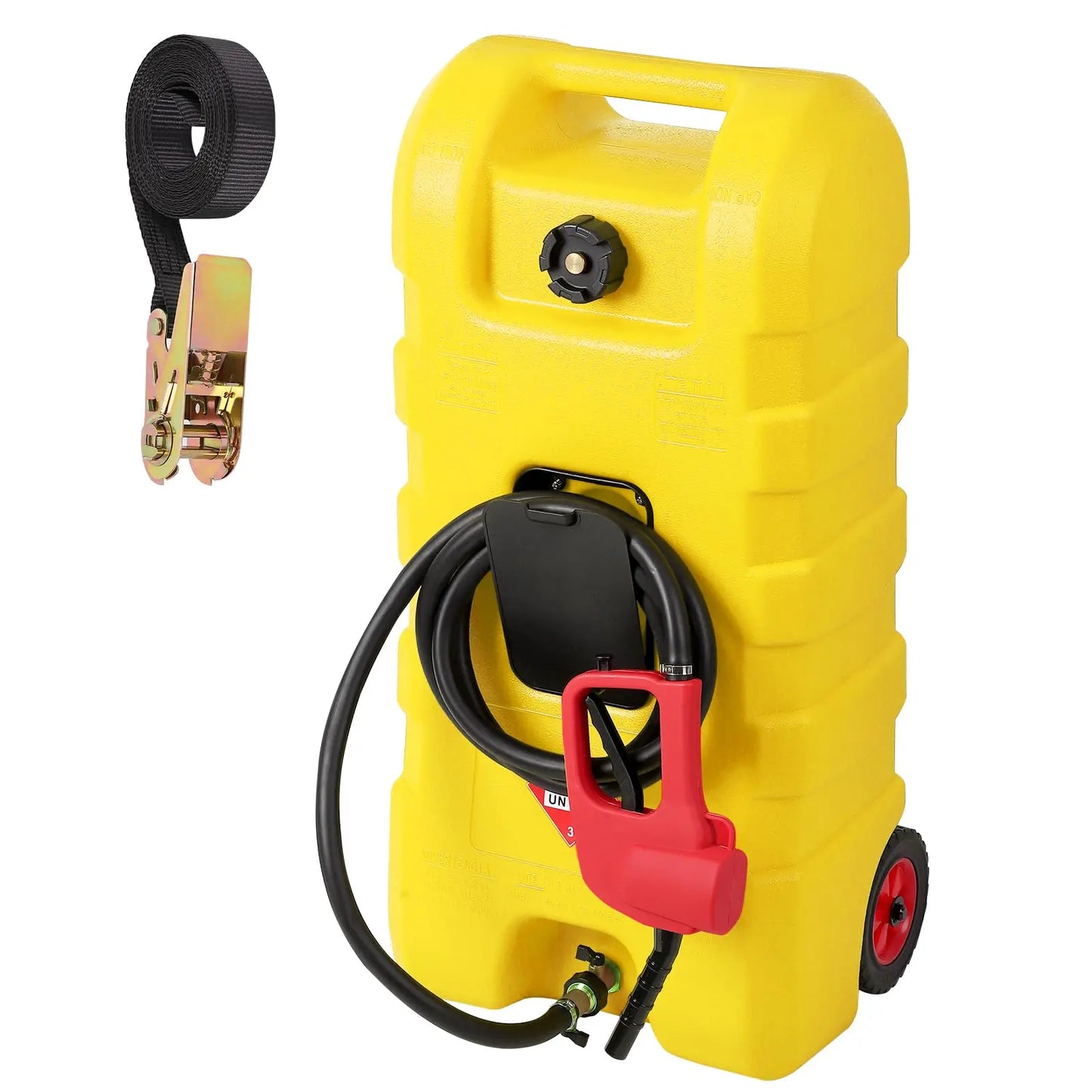 GARVEE 15 Gal Portable Fuel Caddy w/ Pump & 10ft Hose ⛽